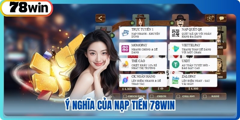 Ý nghĩa của nạp tiền 78win
